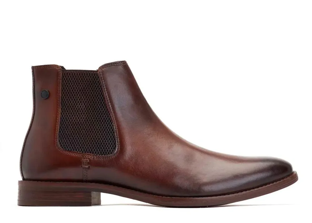 Base London Virgil Chelsea Boot - Washed Brown