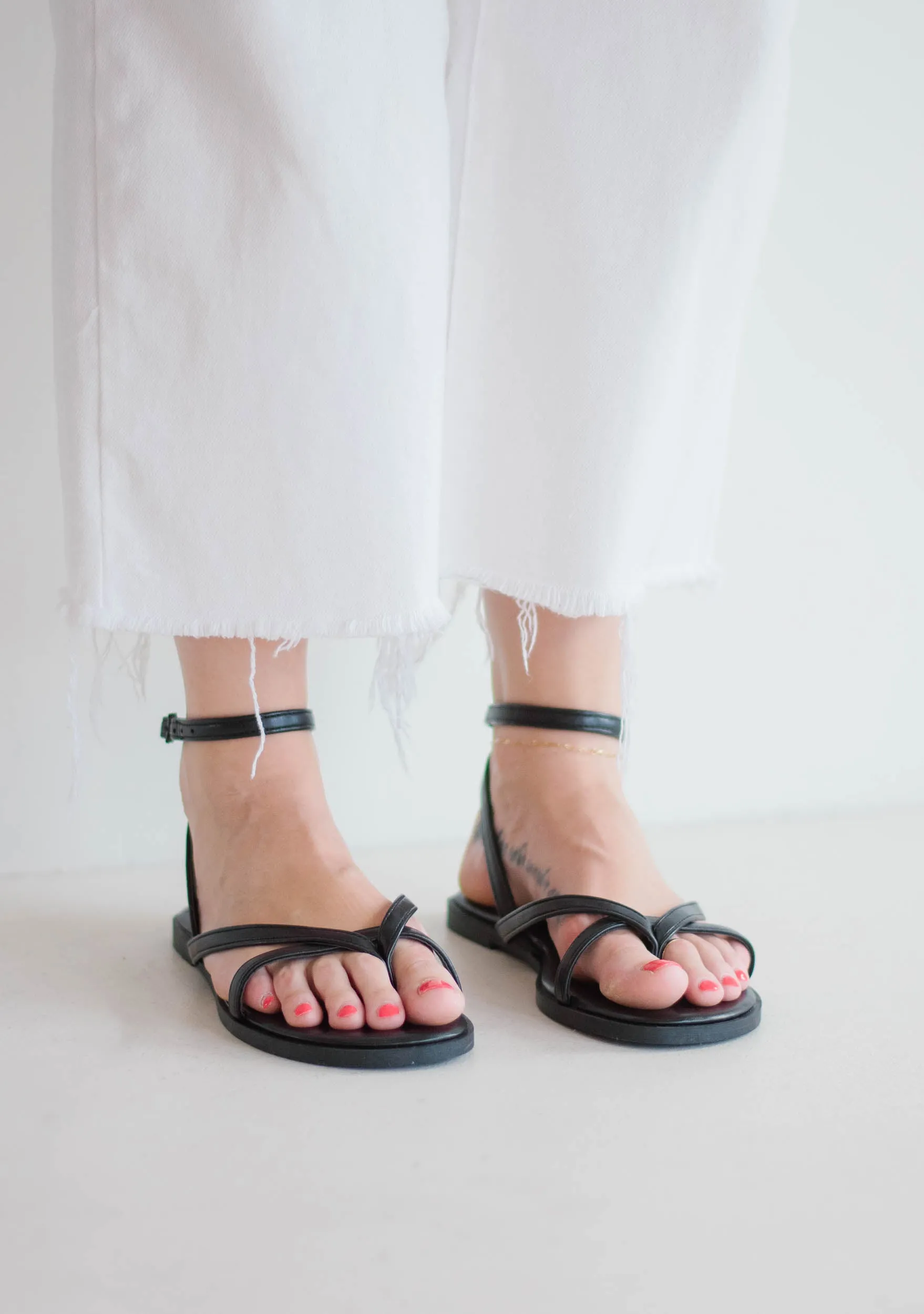 Black Strappy Sandal