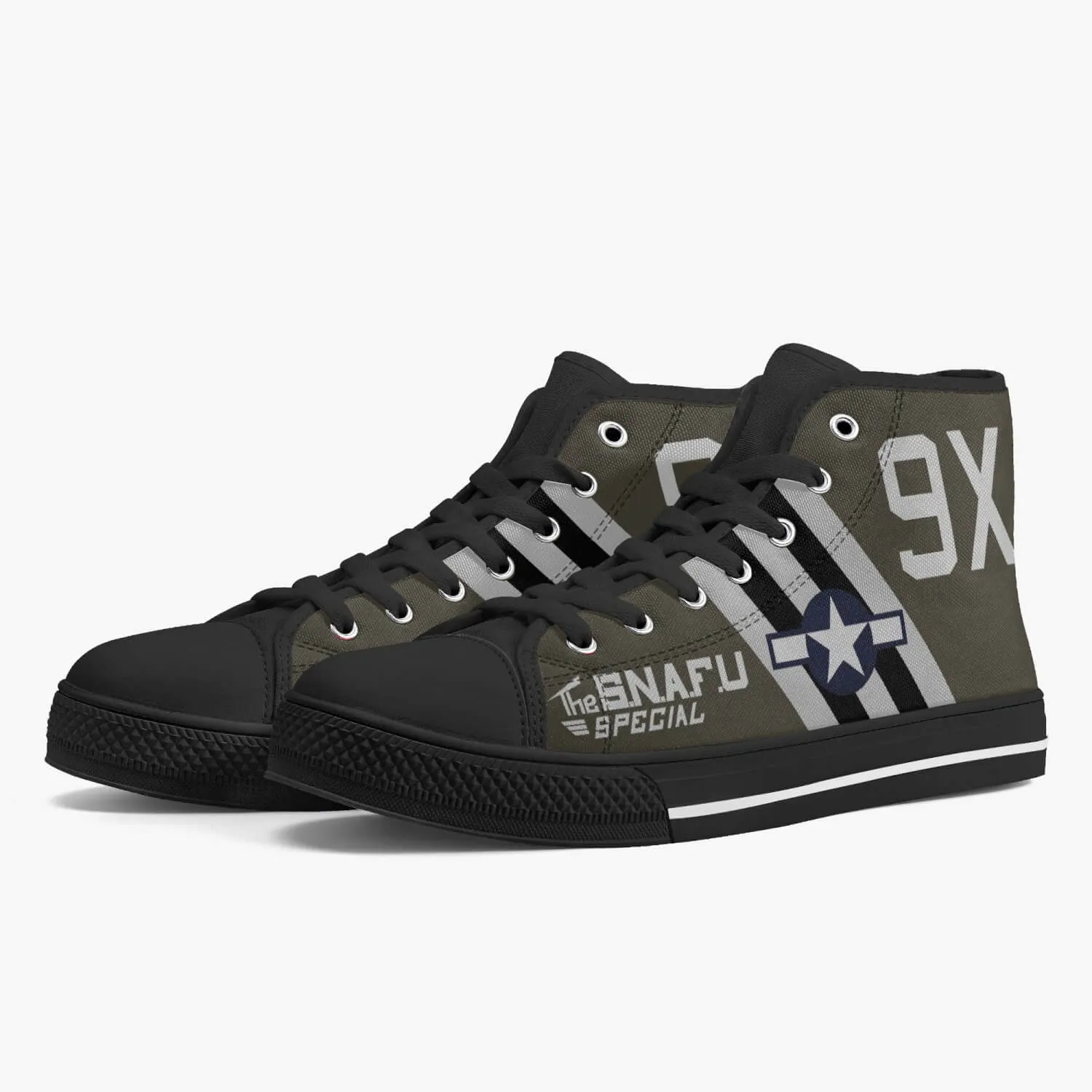 C-47 "The SNAFU Special" High Top Canvas Shoes