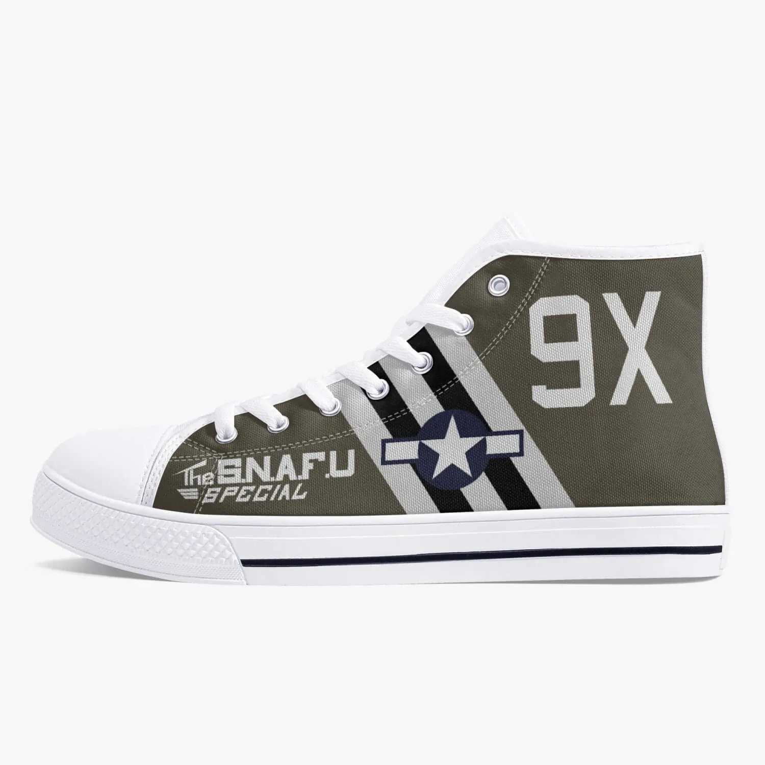 C-47 "The SNAFU Special" High Top Canvas Shoes