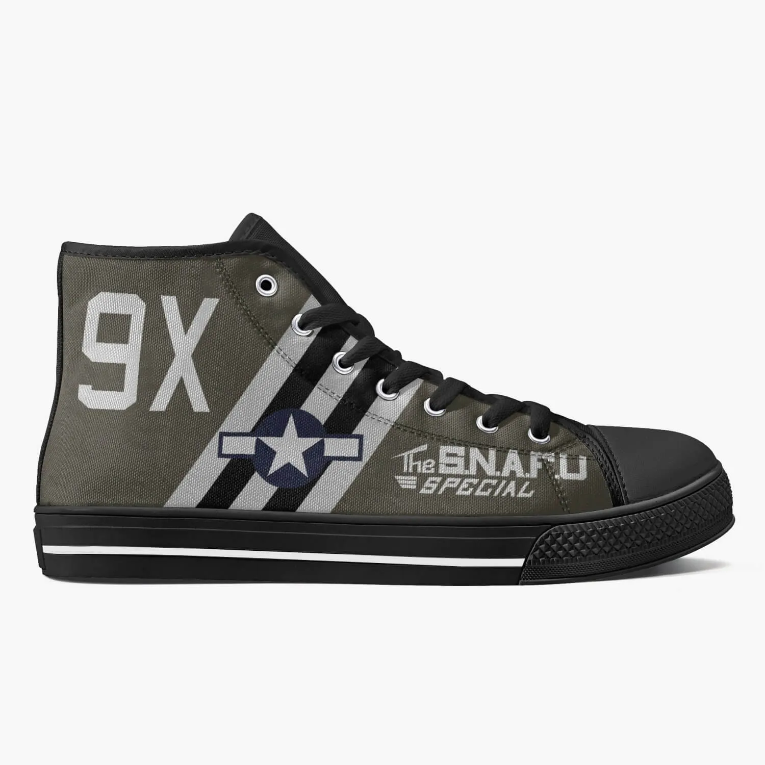 C-47 "The SNAFU Special" High Top Canvas Shoes