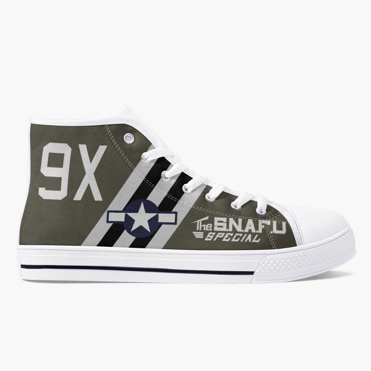 C-47 "The SNAFU Special" High Top Canvas Shoes