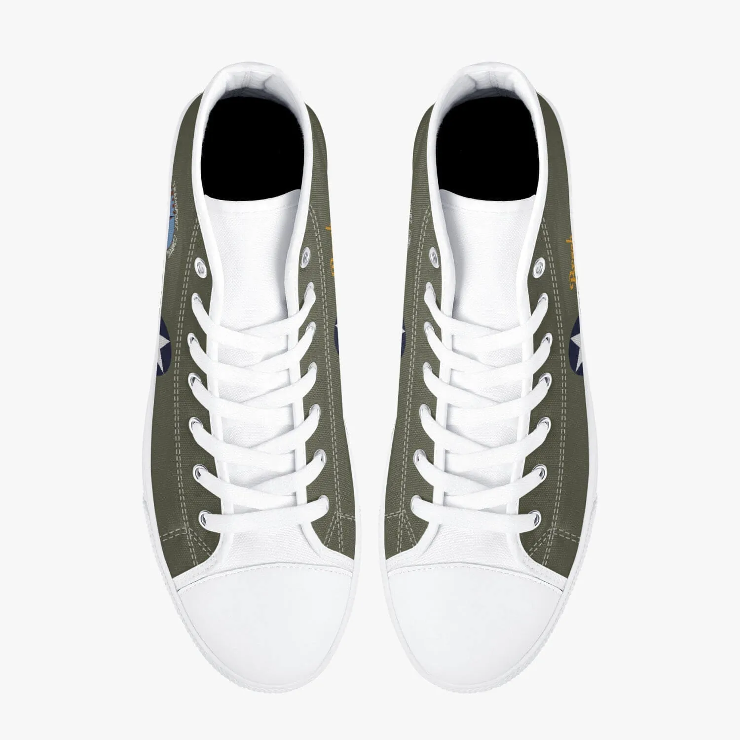 C-53 "Beach City Baby" High Top Canvas Shoes