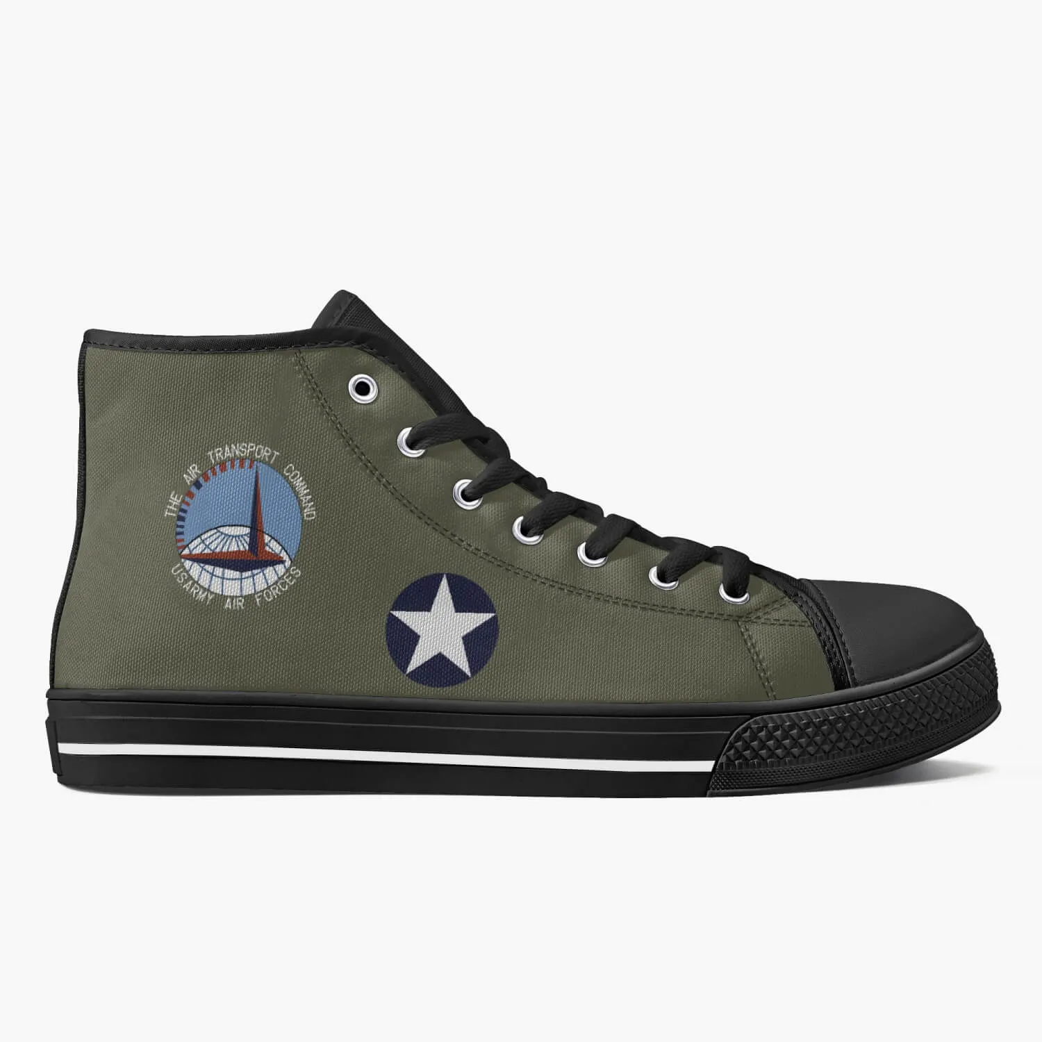 C-53 "Beach City Baby" High Top Canvas Shoes