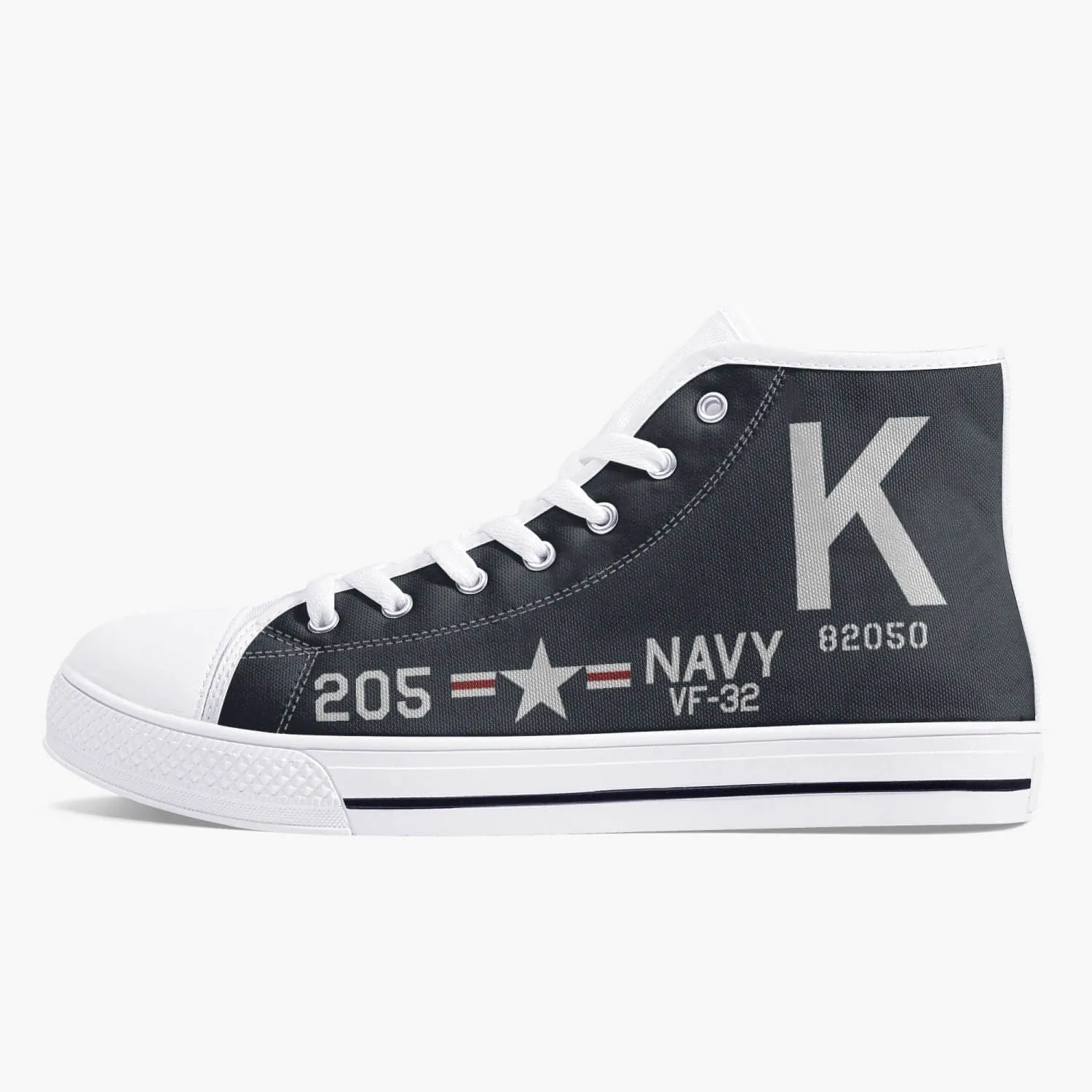 F4U Corsair of Thomas Hudner Jr High Top Canvas Shoes