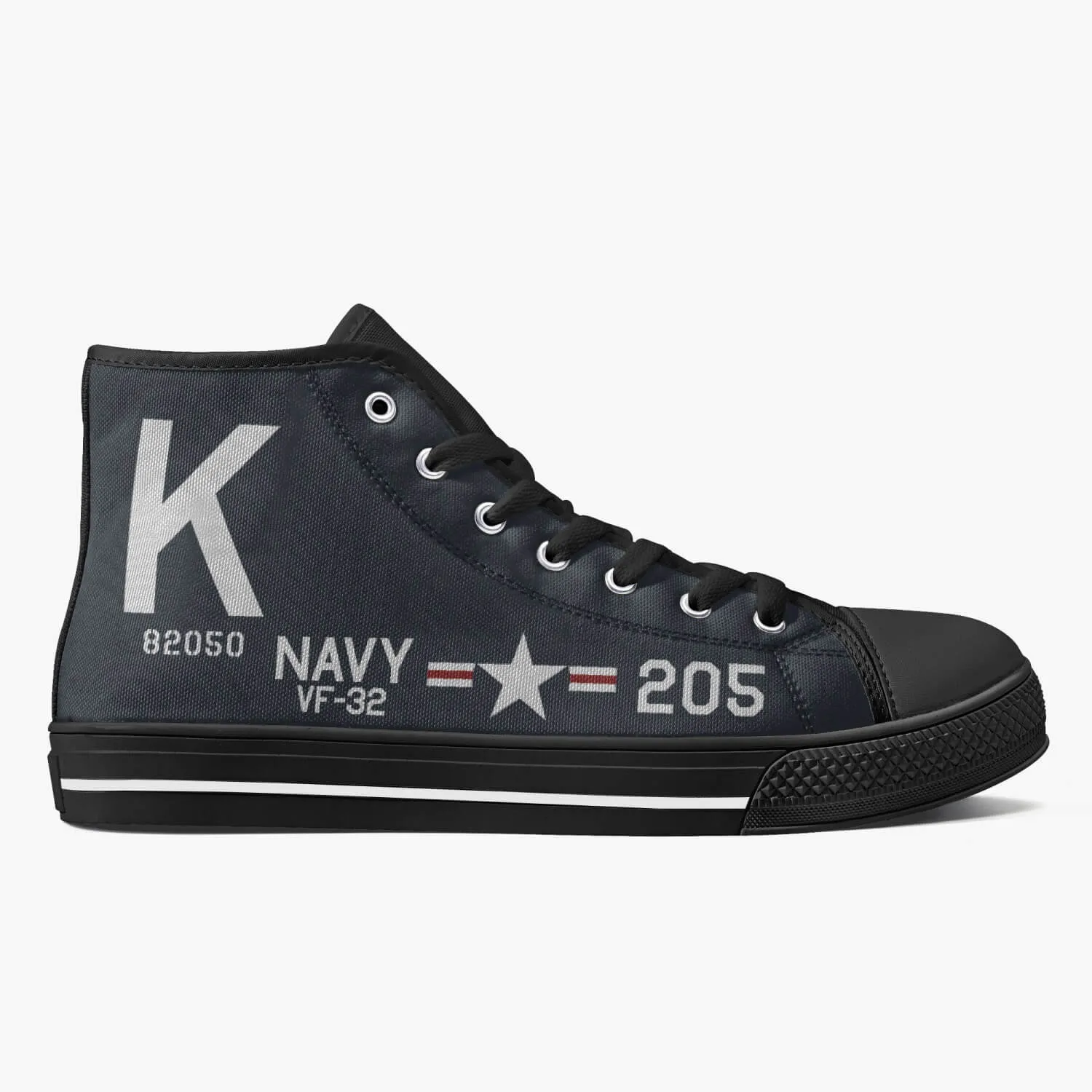 F4U Corsair of Thomas Hudner Jr High Top Canvas Shoes