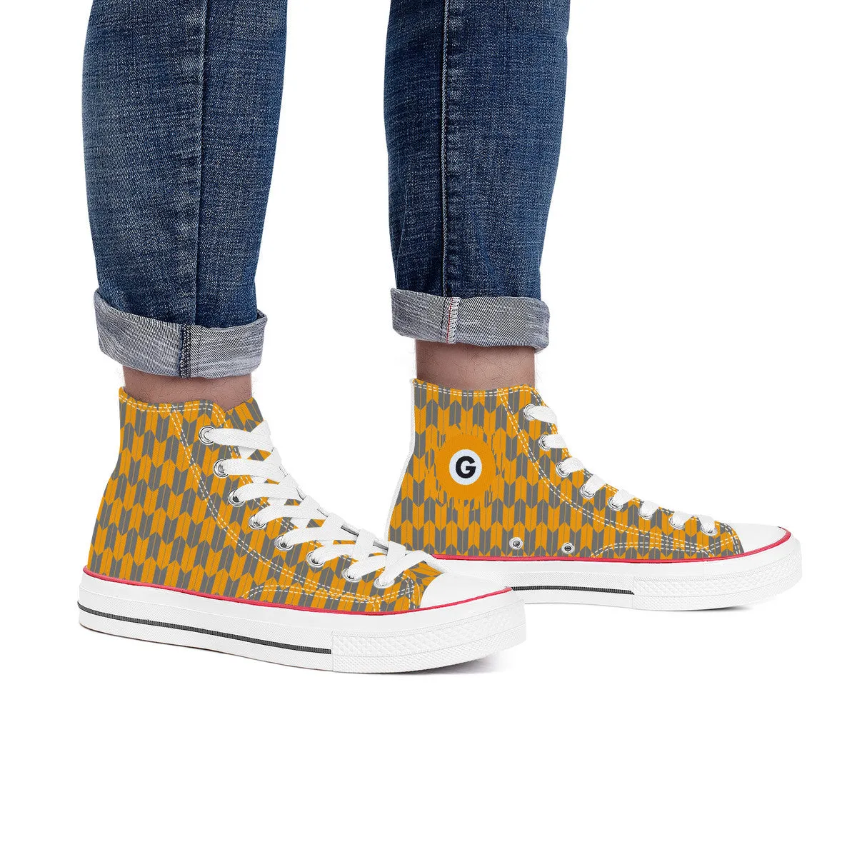 Ginza Line High Top Canvas Shoes
