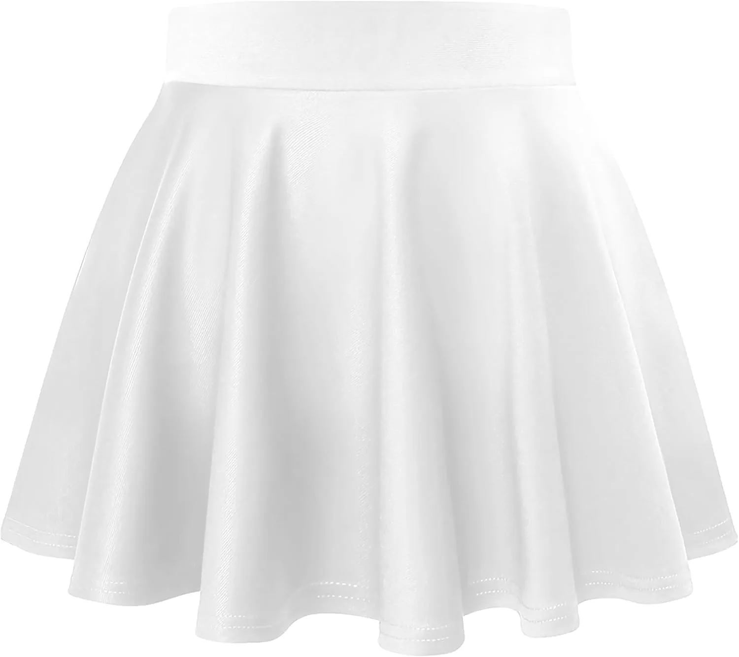 Hybrid & Company Womens Stretch Super Short Flared Casual Nylon Ponte Mini Skate Skirt