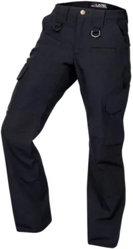 LAPG Women's Uniform Tactical Pants, Elastic Waistband, Mid Rise, Relaxed Fit, Durable Work Training Cargo Pants for Women