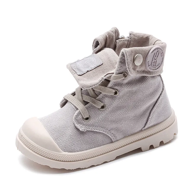 Little Kids High Top Canvas Shoes