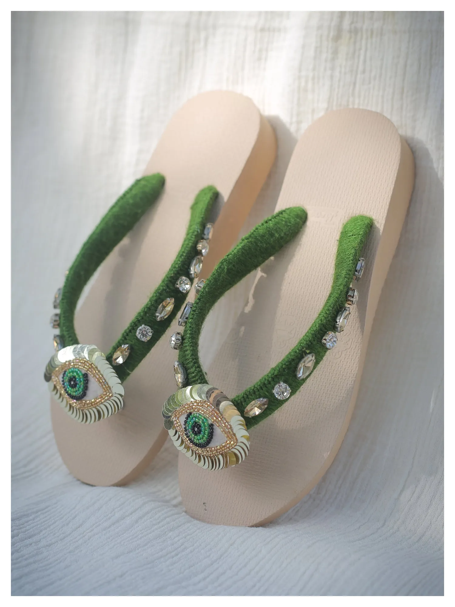NAZAR beach flip-flops - Green