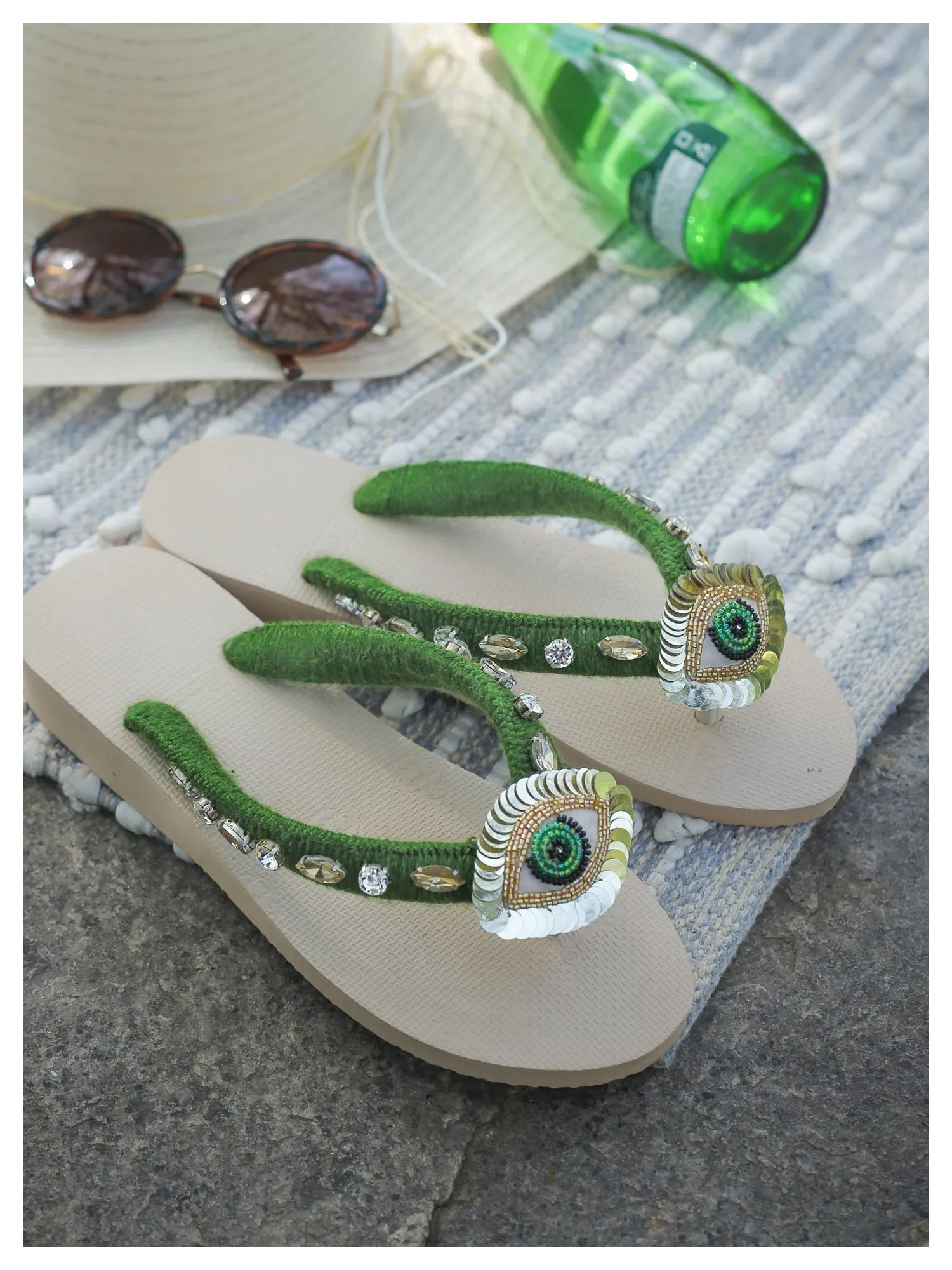 NAZAR beach flip-flops - Green