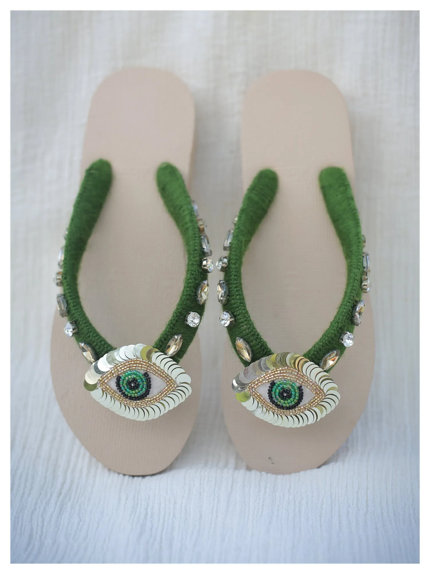 NAZAR beach flip-flops - Green