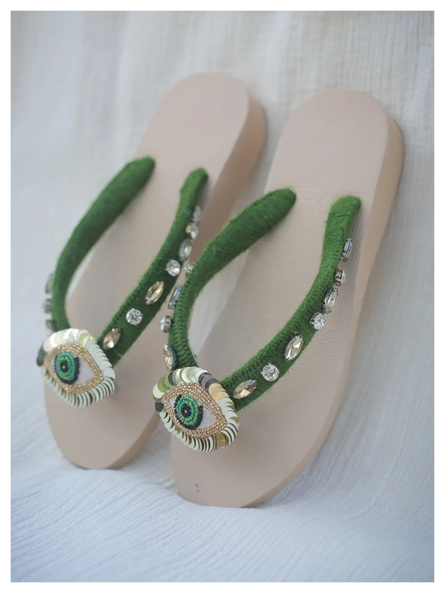 NAZAR beach flip-flops - Green