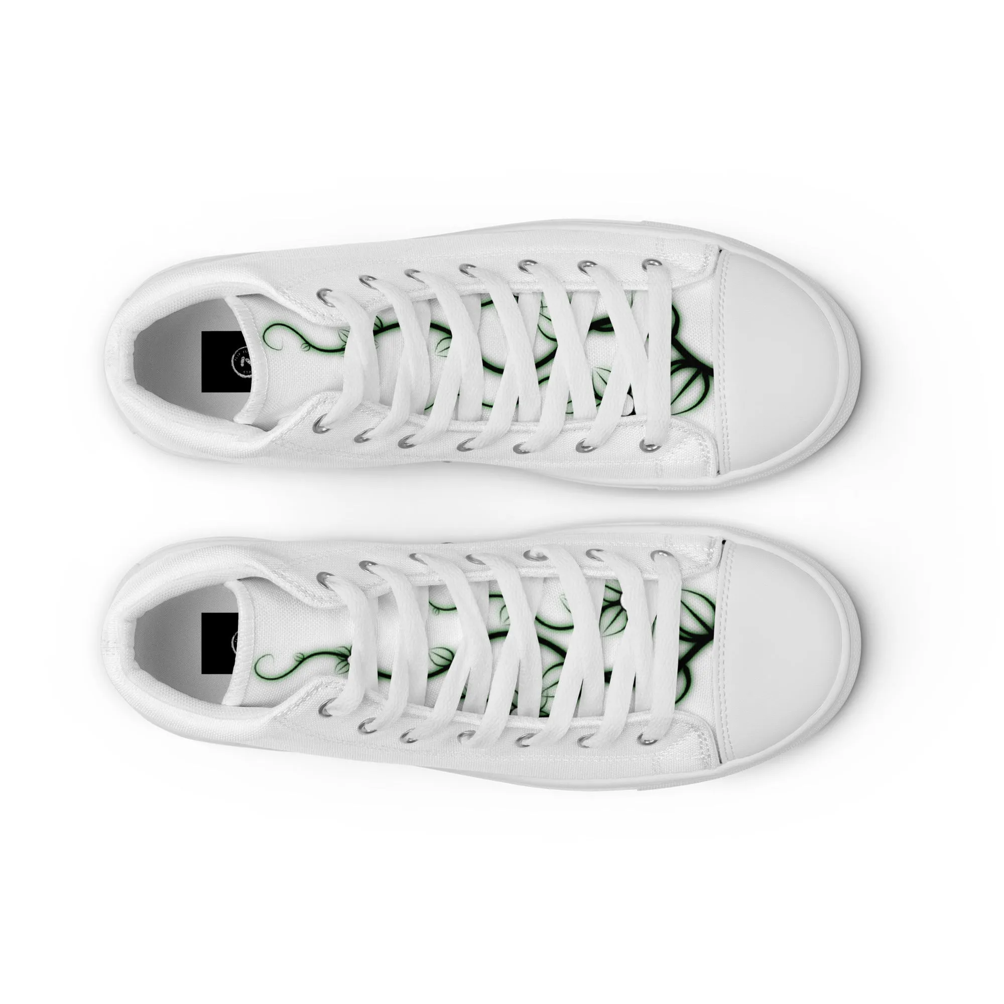 Poison Ivy high top canvas shoes