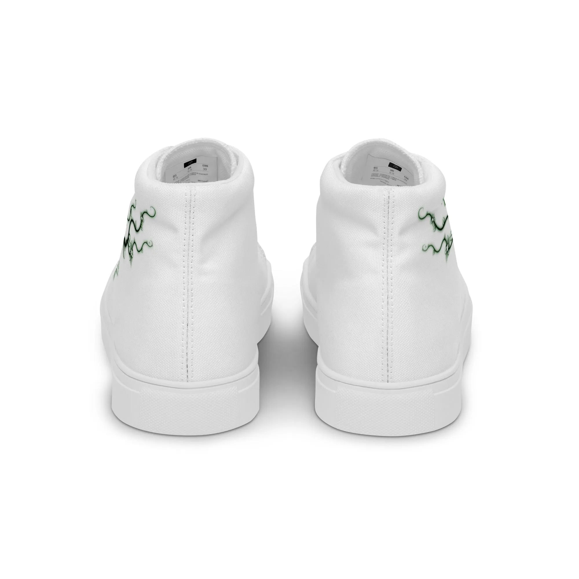 Poison Ivy high top canvas shoes