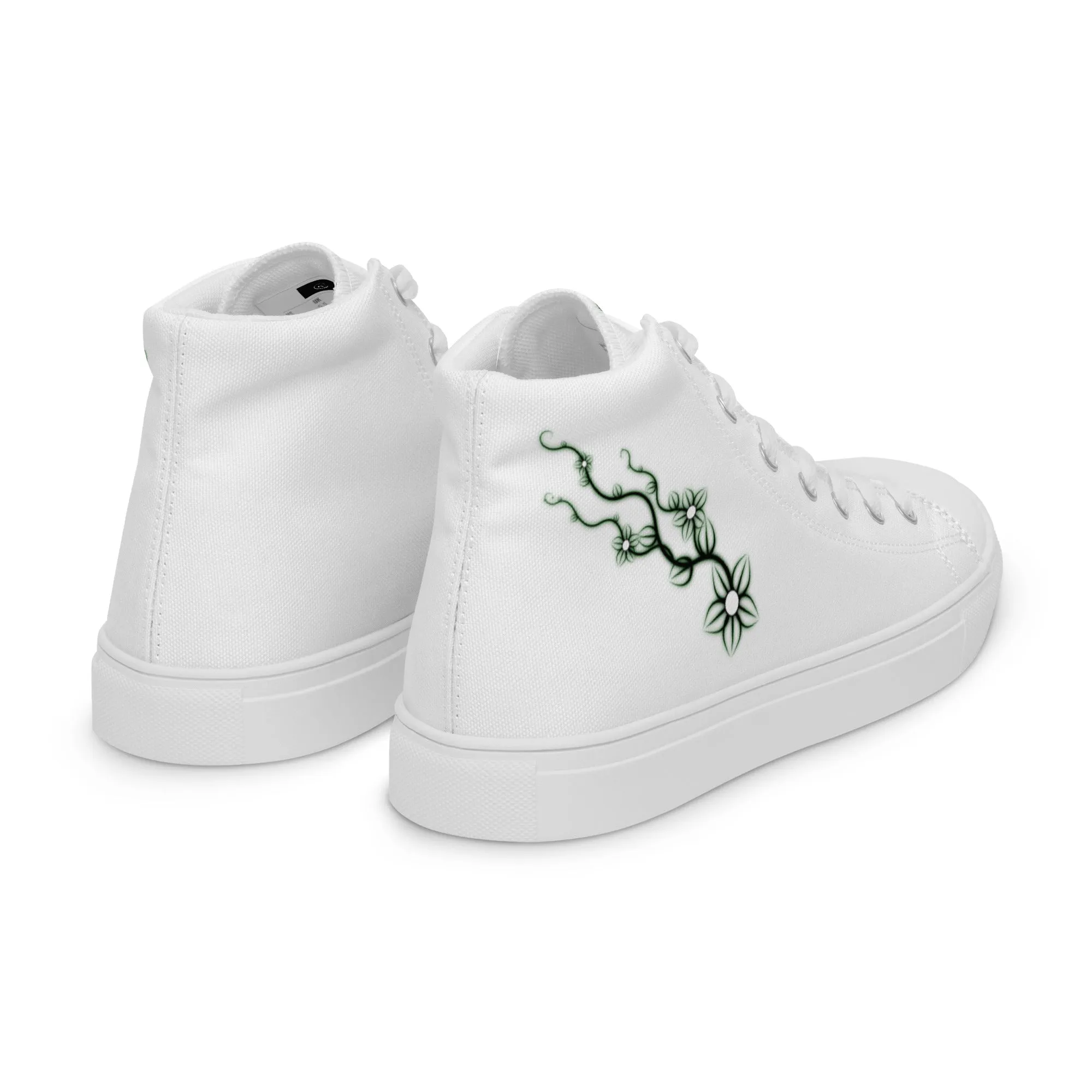 Poison Ivy high top canvas shoes