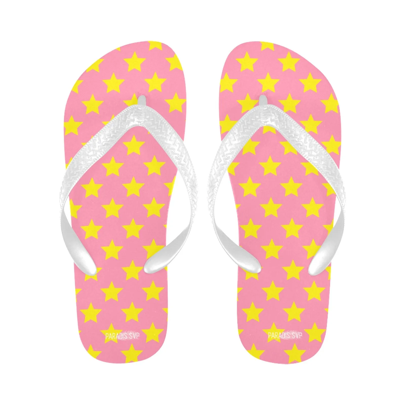 Starstruck - Pink & Yellow Flip-Flops