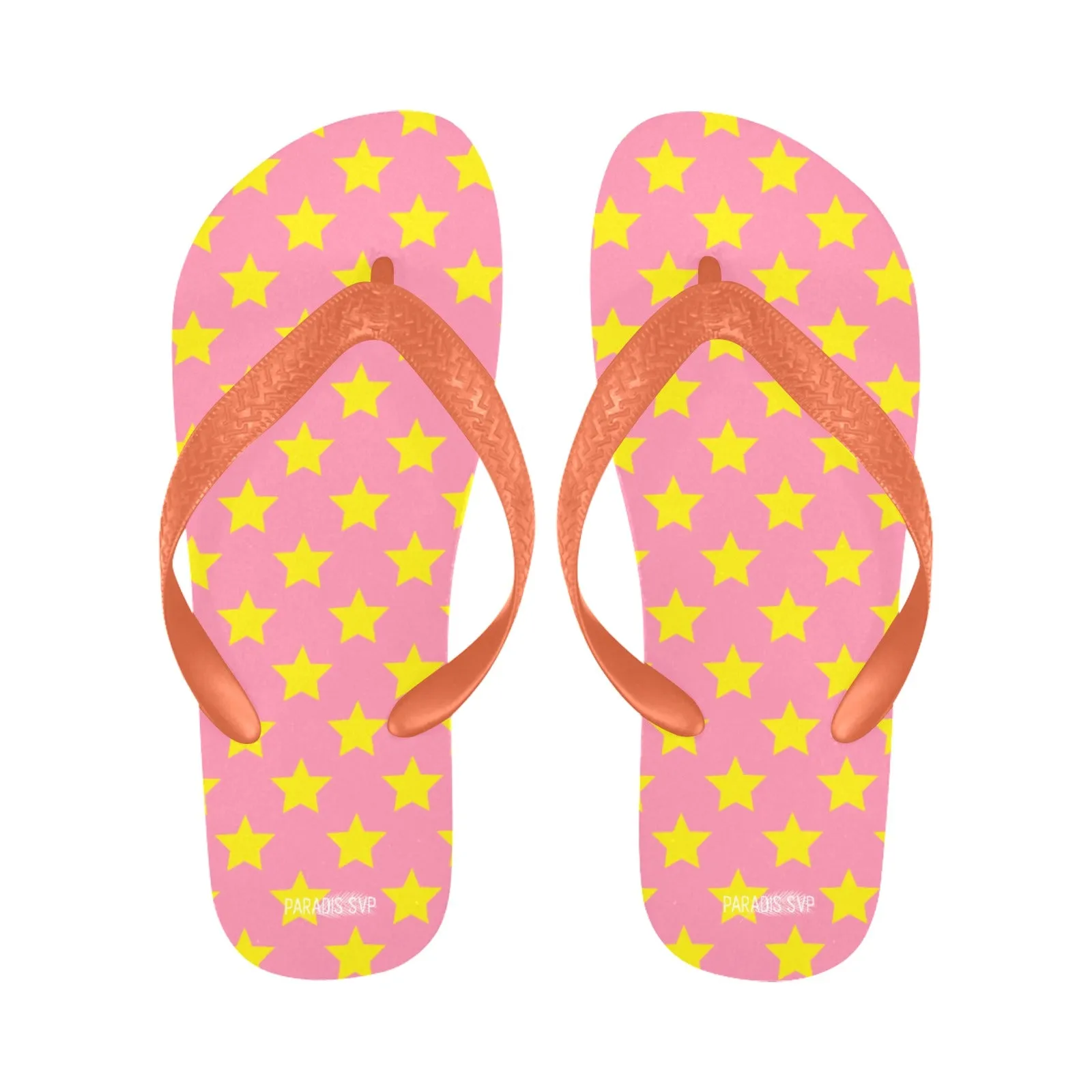 Starstruck - Pink & Yellow Flip-Flops