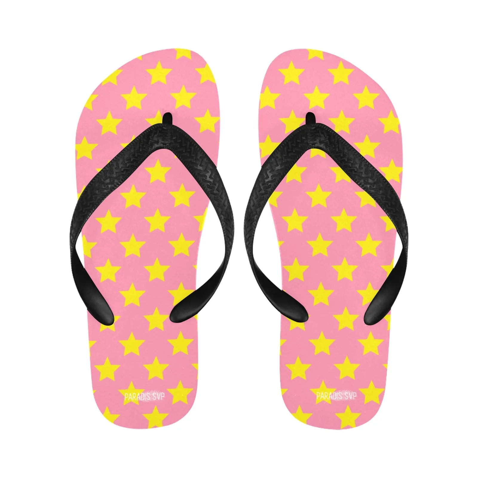 Starstruck - Pink & Yellow Flip-Flops