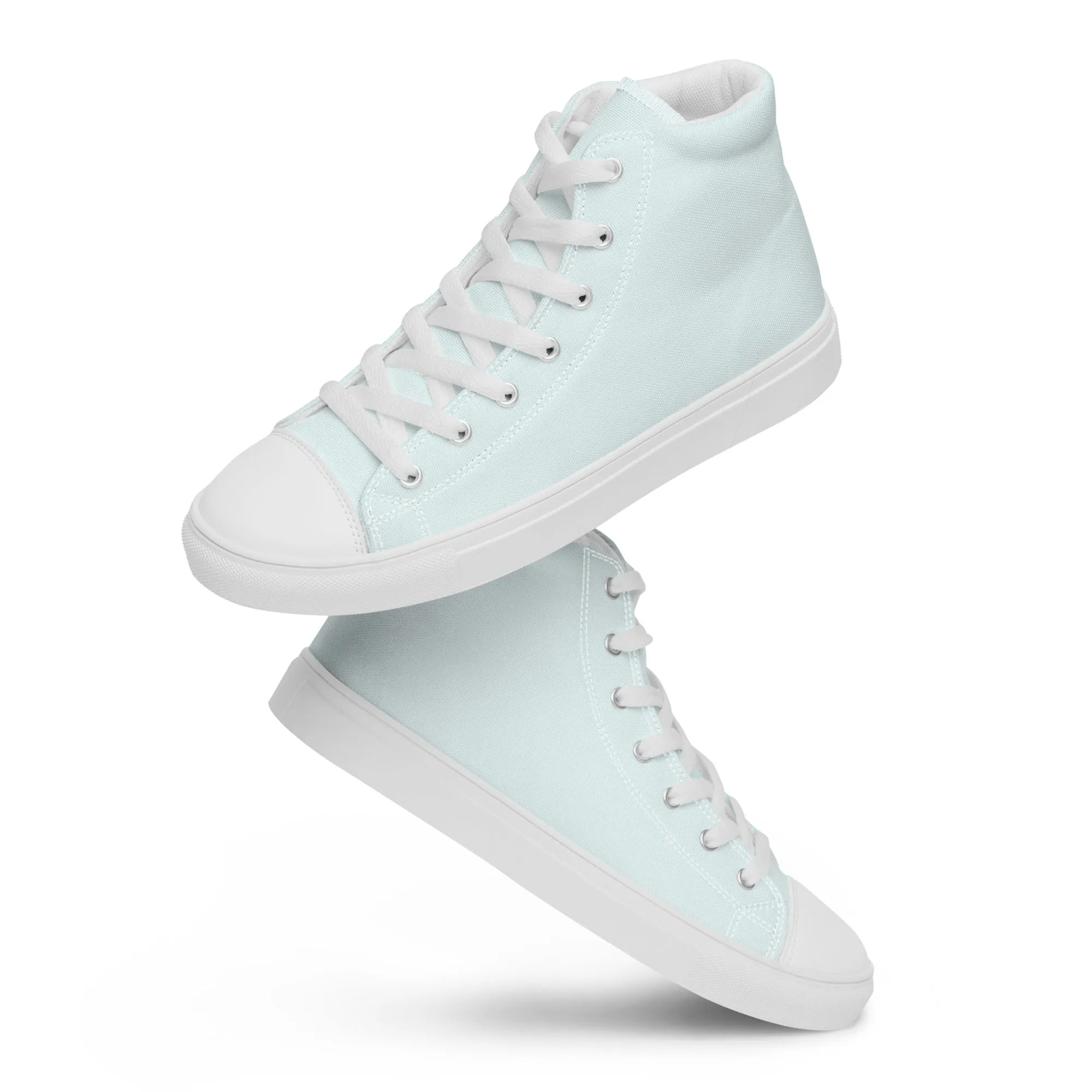 Women’s Glacier Blue high top canvas shoes, Women's high top sneakers