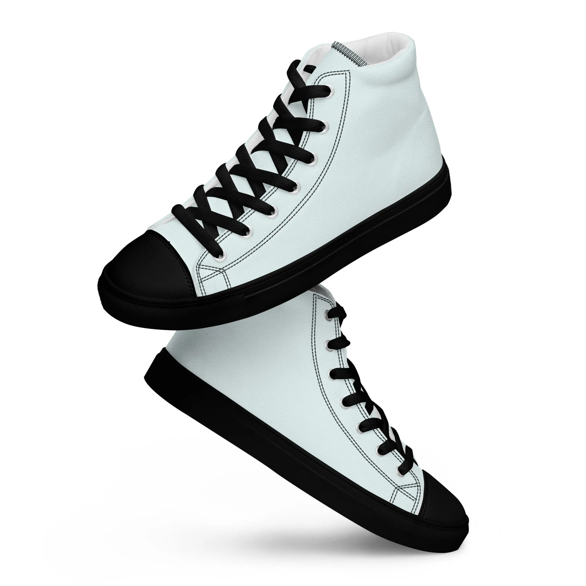 Women’s Glacier Blue high top canvas shoes, Women's high top sneakers