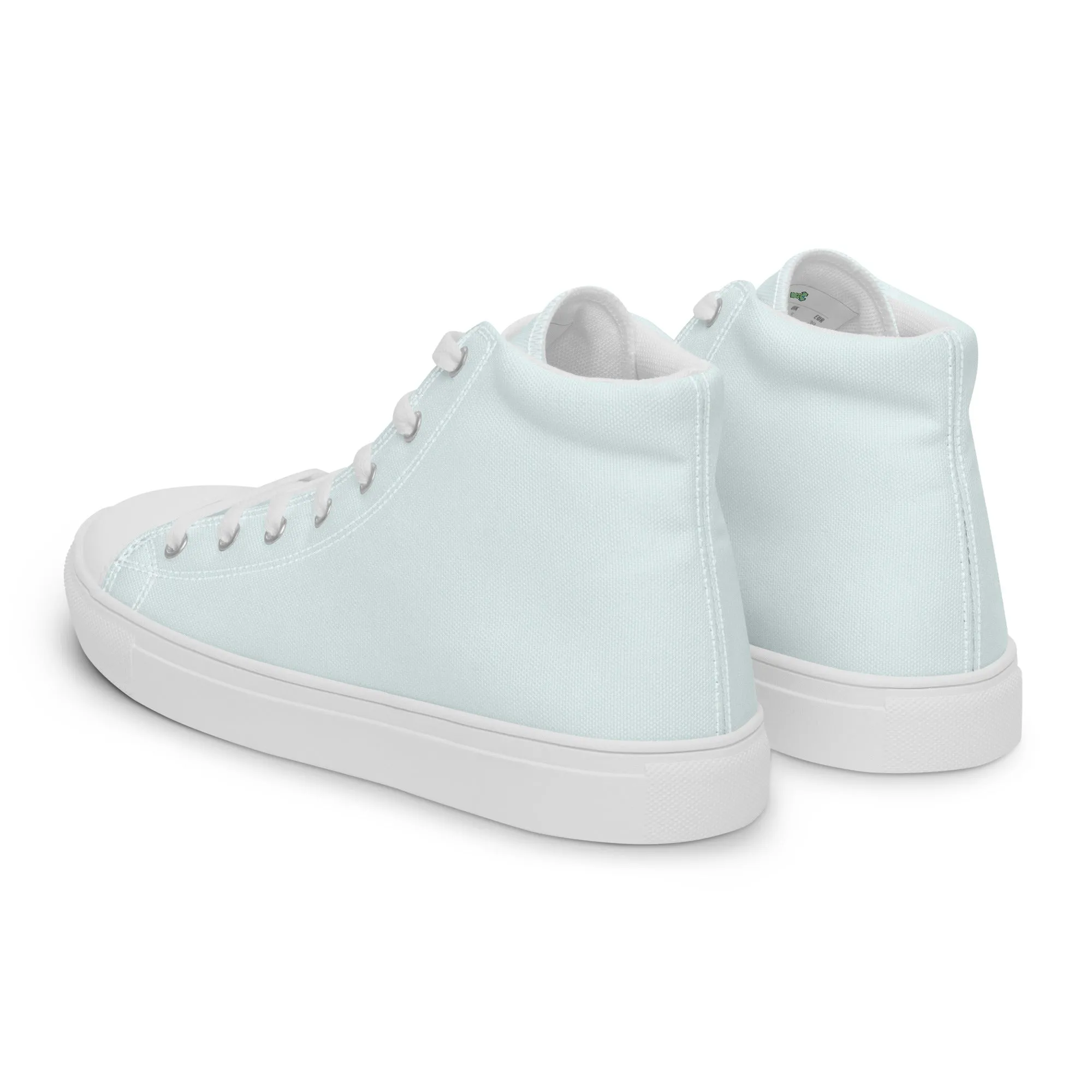 Women’s Glacier Blue high top canvas shoes, Women's high top sneakers